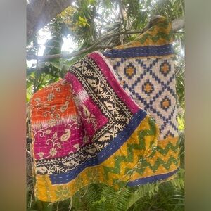 SOLD!!! NEW Kantha Quilt